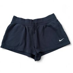 Nike black women’s fleece drawstring shorts