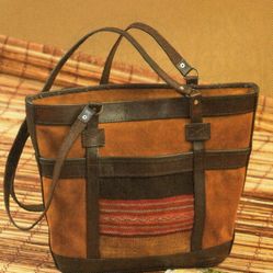 Bolivian Suede and Leather Bag
