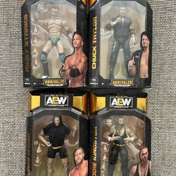 AEW Wrestling Figures Lot Of 4 New 