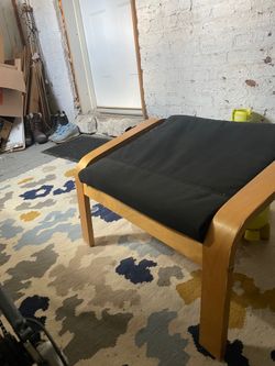 IKEA black foot stool