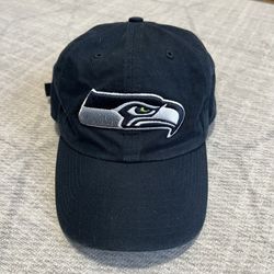 47 Brand Adult NFL Football Seattle Seahawks Navy Blue Adjustable OSFM Hat