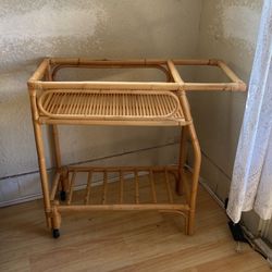 Rattan Bar Cart