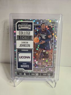 Samson johnson #25 uconn nil 24-25 college ticket donuts $2