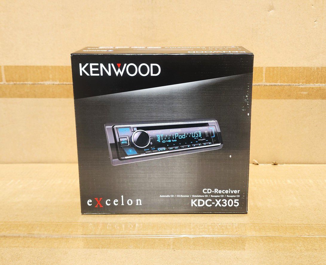 🚨 No Credit Needed 🚨 Kenwood Car Stereo KDC-X305 CD Bluetooth USB Auxiliary Single Din 13-Band EQ 🚨 Payment Options Available 🚨 