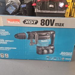 Makita
40V max X2 XGT 80V max Brushless Cordless 28 lb. AVT Demolition Hammer Kit, AWS 4.0Ah