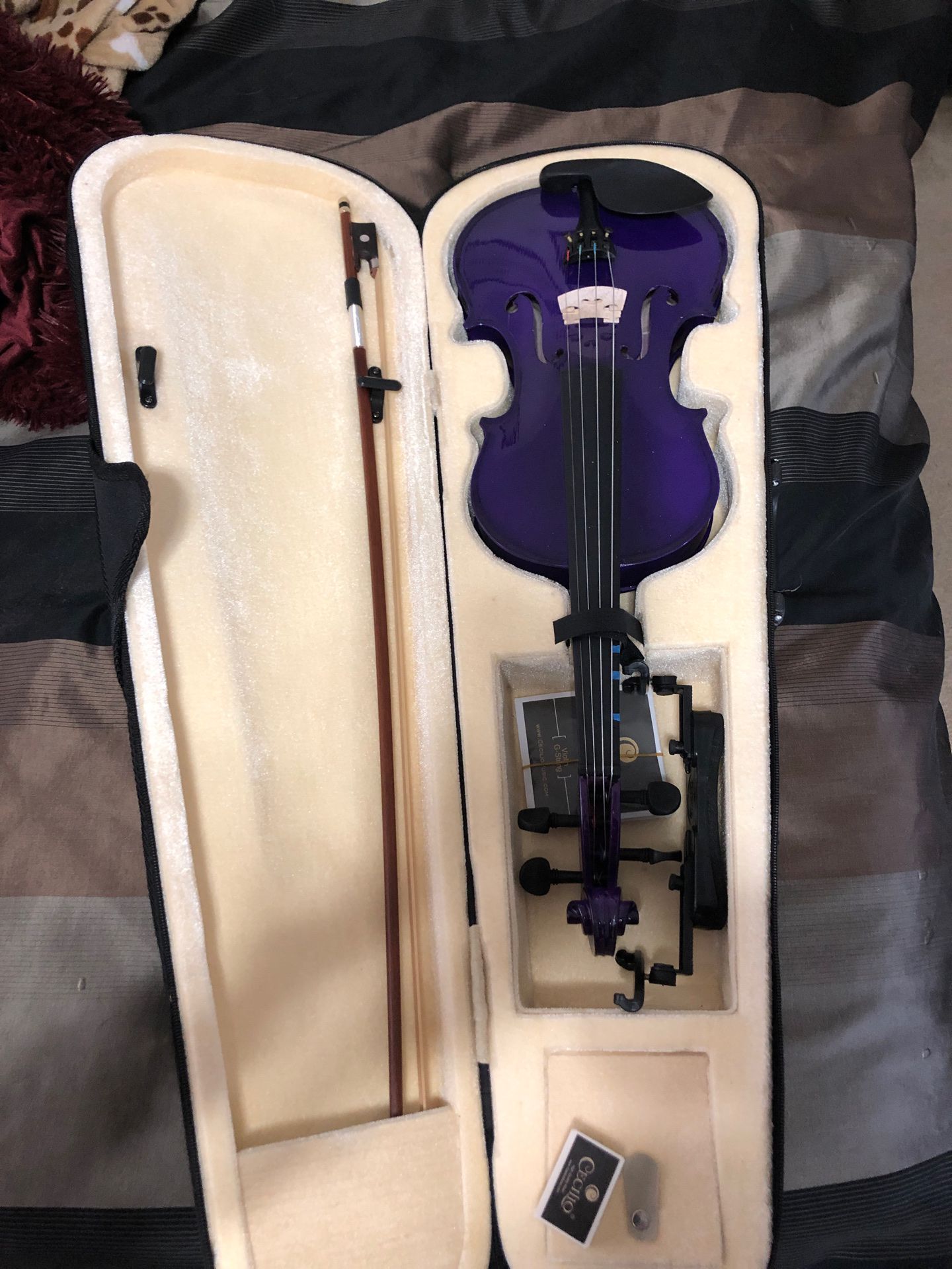 Purple violin not used