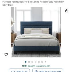 Blue Navy Bed Frame !