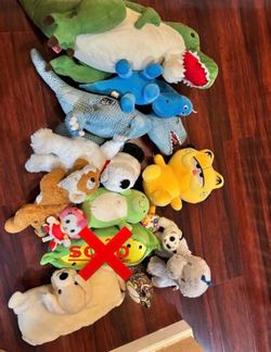 stuffed animals pick and choose/make offer