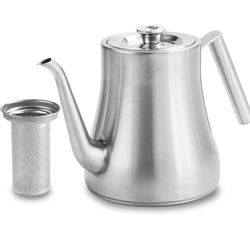 New Stainless Steel Teapot Water Kettle, Silver
