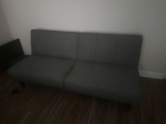 Gray futon