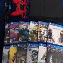 PS4 Console, controller & x12 Games MINT 