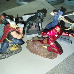 Superheroes Cake Toppers Lot Of 5