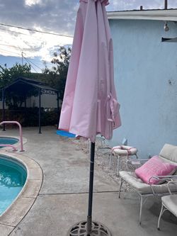 Two outdoor umbrellas good condition