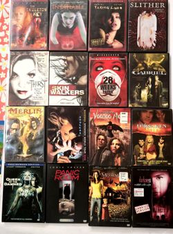 16 DVD Movie Lot Horror Action Fantasy Thriller Collection Widescreen Special Ed