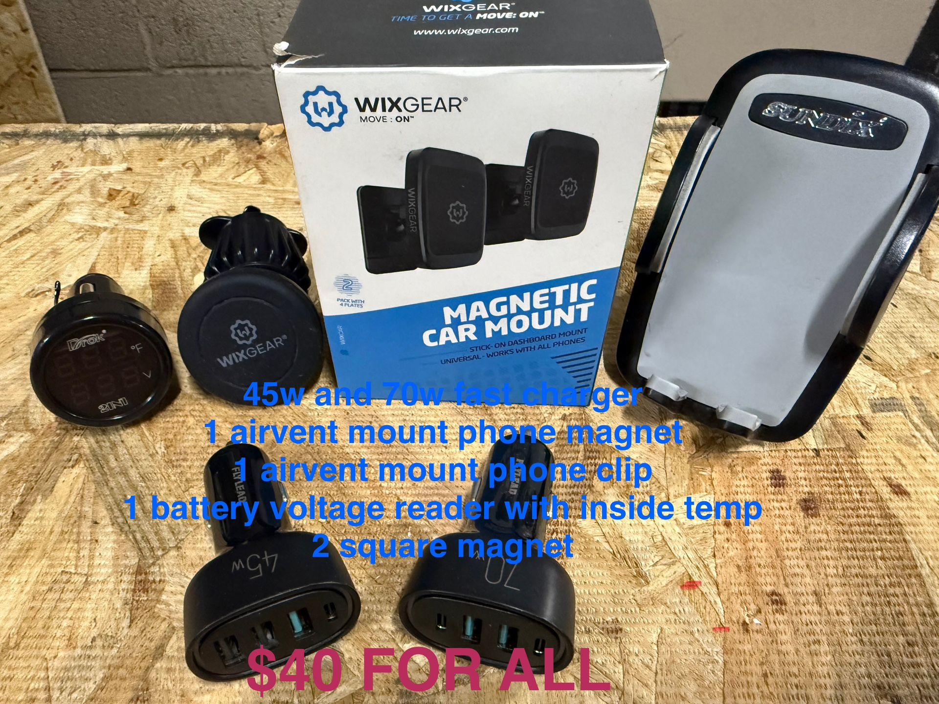 Car Charger And Phone Holder