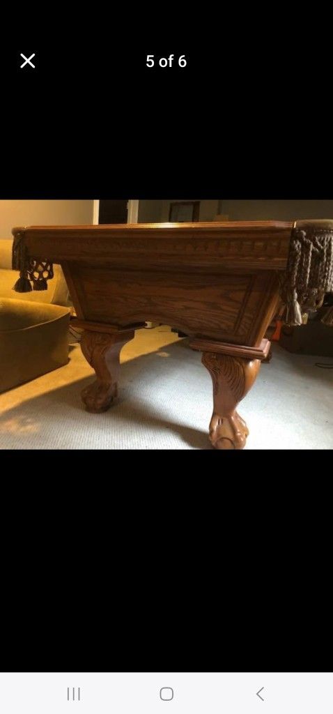 POOL TABLE 7 FOOT LEAGUE SIZE free Delivery & Setup PAID 5k Extras