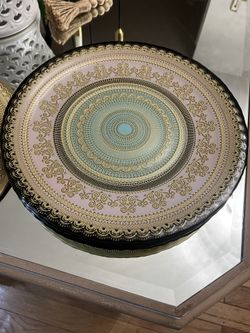 Large Glass Plate -Set Of 6