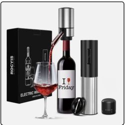 Wine Gifts-electric Wine Opener And Aerator Setwine Dispenser Battery Operated