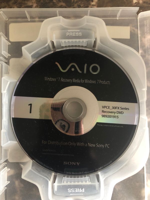 sony vaio recovery download sony vaio recovery download