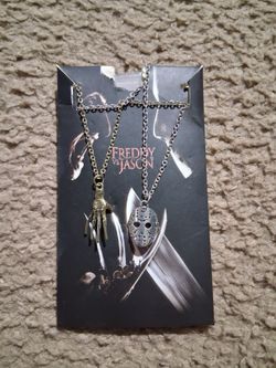 Freddy Vs. Jason necklace set