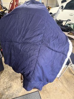 Navy Blue Reversible Comforter-King