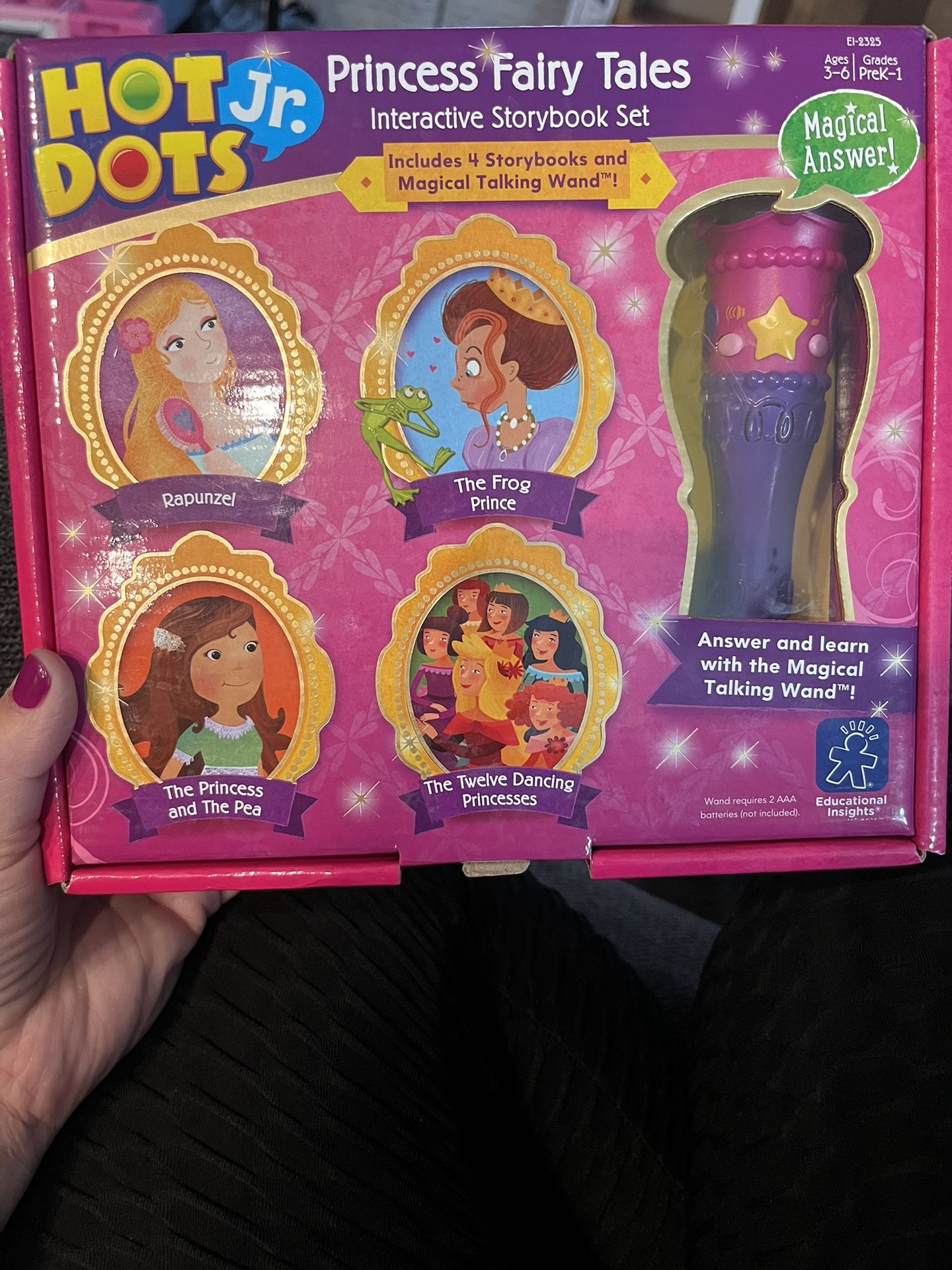 Hot Dots jr.. Pre-K Princess Fairy Tale Interactive Storybook Set