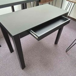 Small Black Desk With Drawer 