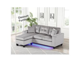 Sectional Sofa with LED