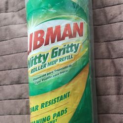 LIBMAN® Nitty Gritty Roller Mop Refill Cleaning Pad Refill, #02011, New & Sealed