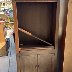 Cherry/walnut wood book case