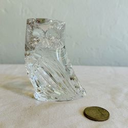 waterford crystal owl figurine