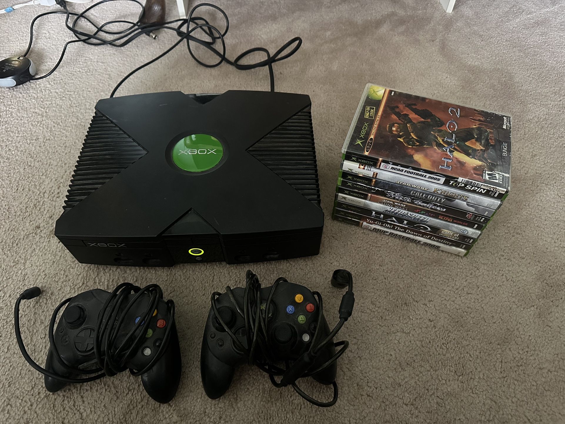 Xbox With Games & Controllers