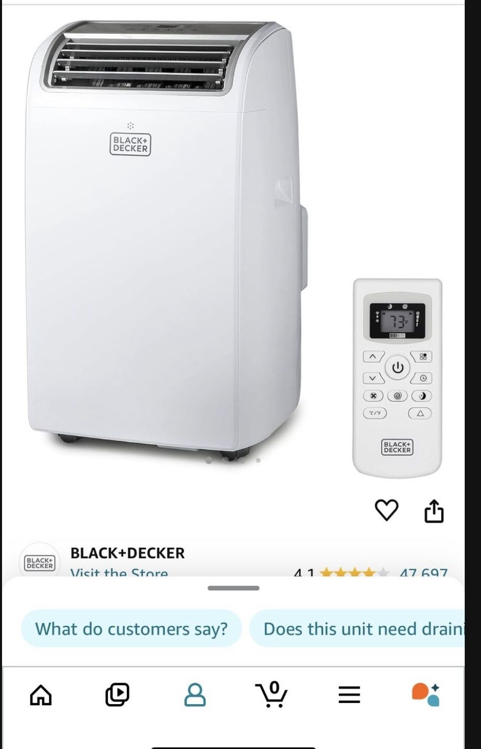 Portable AC 12,000 BTU