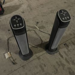 Hunter Tower Space Heaters – 1500W (Set of 2) 