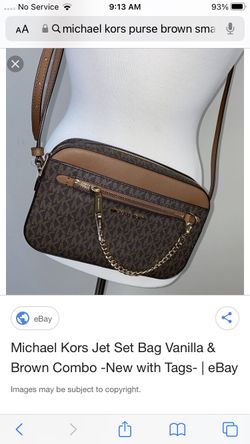 Newest Version Michael Kors Jet Set Large Logo Crossbody Bag
