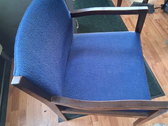 6 Office Chairs Sapphire Blue 1994 Very Good Condition