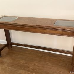 No Longer Available Entryway Wood / Glass Console Table 