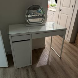 Desk with Glass Top