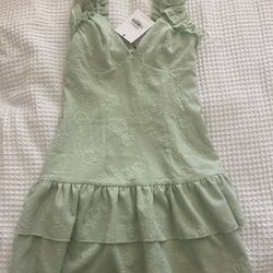 Hello Molly Sage Dress New Tags