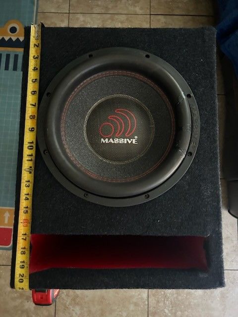 12" Massive Subwoofer 6,000 Watts 3,000 Rms