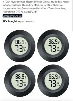 4 pack thermometer digital meter