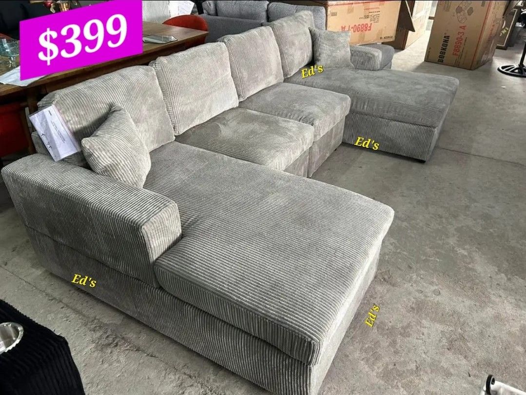 BRAND NEW SECTIONAL SOFA SET WITH DOUBLE CHAISE $399