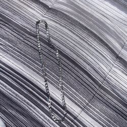 silver chain link necklace 