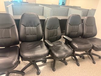 5 sturdy office chairs.
