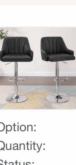 Black bar chairs