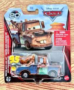 Disney Pixar Cars 20th Anniversary Mater #95 Hat – New Sealed