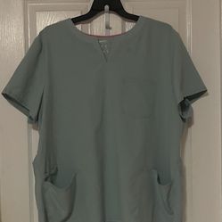 Brand New Scrub Tops In Sage & Black Size 3XL $6.00 Each 