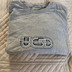 Gray UCSD Glitter Logo University of California San Diego