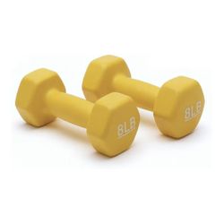 Amazon Basics Neoprene Dumbbell Hand Weights for Exercise and Muscle Toning 8 Lbs