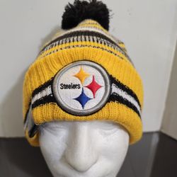 Pittsburgh Steelers New Era Pom Beanie